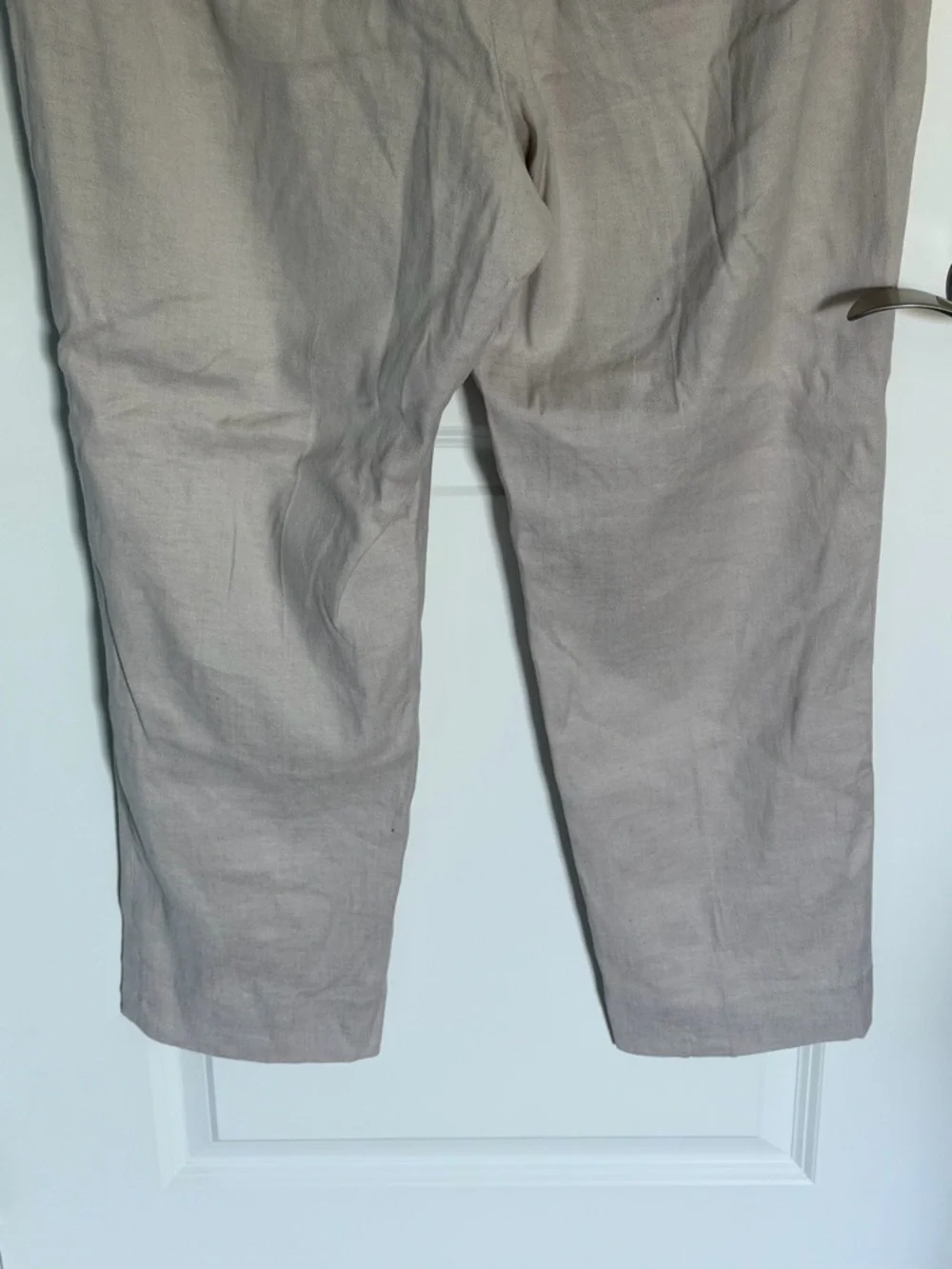 NEW Banana Republic Women's Avery Straight Linen-Cotton Pants Size 14R - 39655